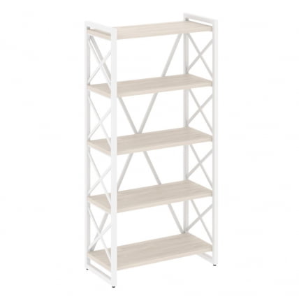 Стеллаж на регулируемых опорах - 5 полок LOFT VR.L-MST.O-5.8 Металл белый Денвер светлый_0