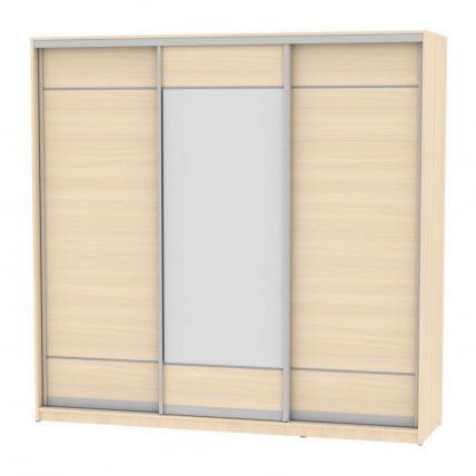 Шкаф-купе B-230х235х60-1(ДМ-D7D8D7)_0