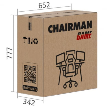 Кресло геймерское CHAIRMAN GAME 15 черный/красный/белый_5