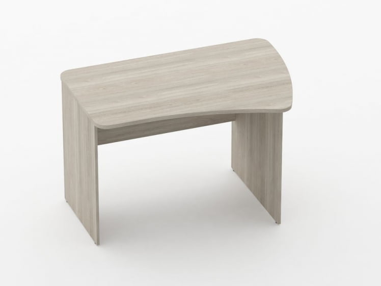 Стол эргономичный Glassy 1.12.12Пр Дуб сантана светлый_0