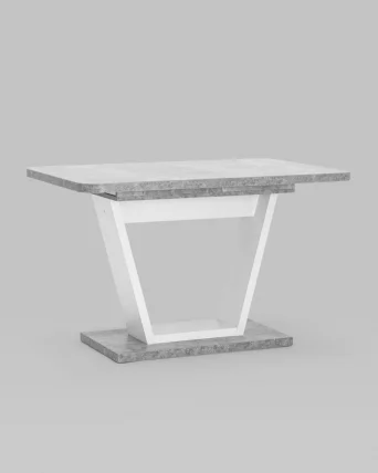 Стол раскладной Веcтор 120-160 Бетон-белый / Vector_4