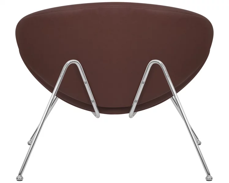Кресло дизайнерское DOBRIN EMILY Коричневый винил YP5_4