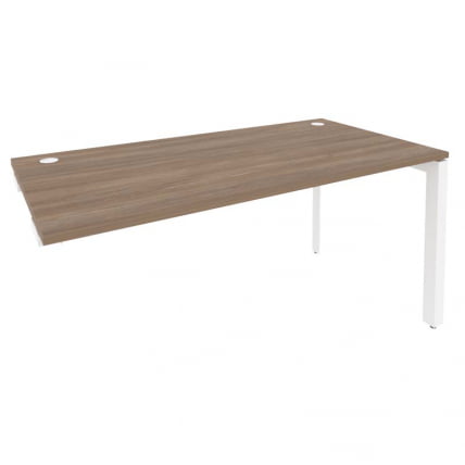 Стол-приставка на П-образном м/к к опорным элементам ОНИКС О.МП-СПР-4.8 Дуб Аризона/Белый / ONIX O.MP-SPR-4.8_0