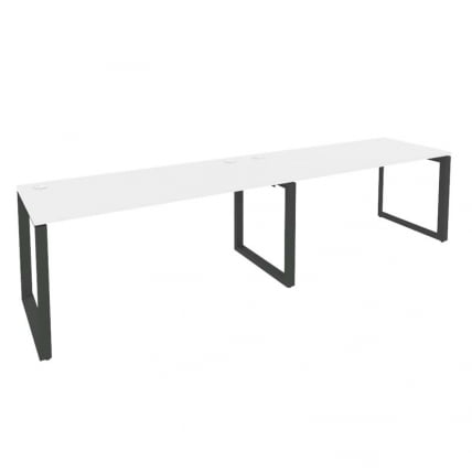 Рабочая станция на О-образном м/к ОНИКС О.МО-РС-2.4.7 Белый Бриллиант/Антрацит / ONIX O.MO-RS-2.4.7_0
