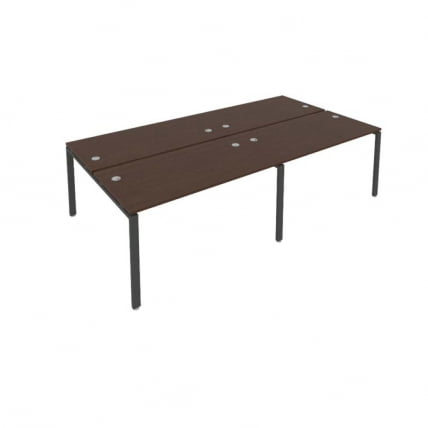 Рабочая станция на 4 раб.места Metal System Б.СМ-4.3 Венге/Антрацит_0