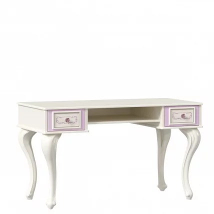 Стол письменный с зеркалом и банкеткой Маркиза 06 Алебастр Шампань_4