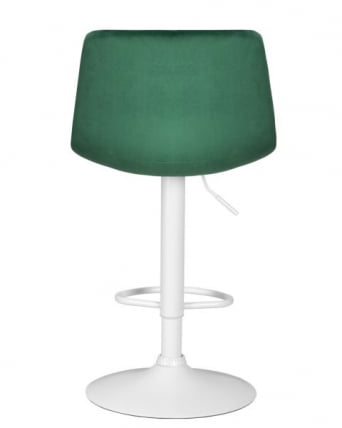 Стул барный ДОБРИН ТАИЛОР ВХИТЕ (зеленый велюр (МДЖ9-88)) 2 шт / DOBRIN TAILOR WHITE (MJ9-88))_5