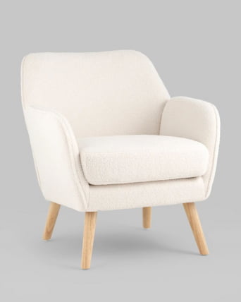 Кресло Ричи тедди Белый_2