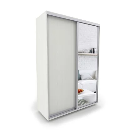 Шкаф-купе 2-х дверный Акцент-Сим ДЗ 1200х600  Выбеленное дерево_0