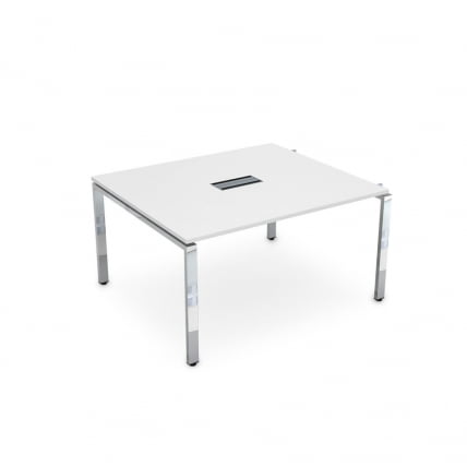 Стол системы БЭНЧ, переговорный, начальный GLOSS LINE НСПН-П.928 Белый Премиум_0