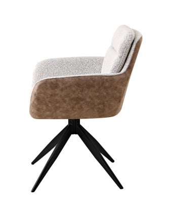 Стул обеденный Валдо светло-серый c бежевой экокожей / Waldo c_3