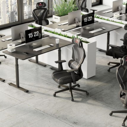 Эргономичное компьютерное кресло (для геймеров) Eureka Norn, Grey_10