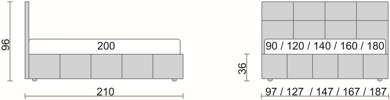 Кровать Liliana Белый_68175_1