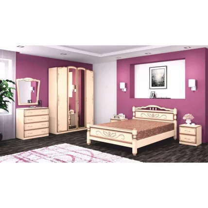 Тумба прикроватная Виктория 03 Макиато Дуб молочный с патиной_1