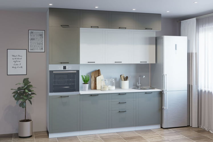 Гарнитур кухонный ЛОРД супермат тростник/джелато_0