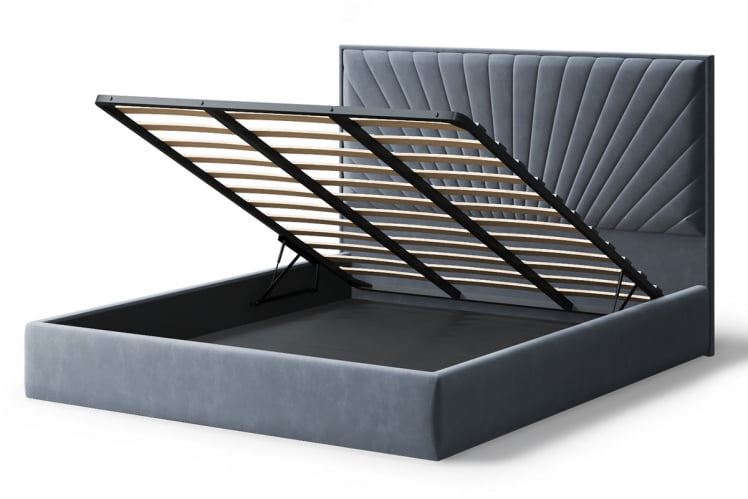 Кровать Леона, 2000кс1800 мм, серый / 2000x1800_2