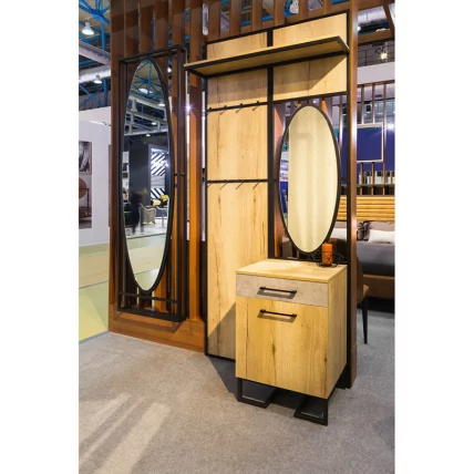 Панель для прихожей с вешалкой Loft (В) Дуб Натур_5