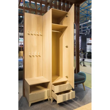 Шкаф универсальный Сканди с ящиками Жемчужно-белый_9