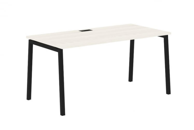 Стол письменный ЕДИС ЕЛСТ 1580 Ясень Траун Черный / EDIS ELST_0