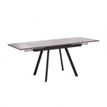 Стол VIGO ЛДСП/HPL/металл, 120 x 80 x 30 х 30 х 75 см, Гранит темный/черный_5