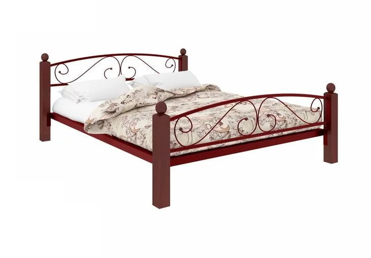 Кровать Вероника Lux Plus 1600х2000 Красная_0