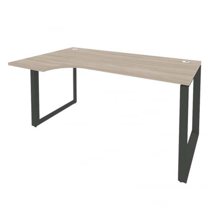 Стол эргономичный левый на О-образном м/к ONIX O.MO-SA-1L Дуб Аттик/Антрацит_0
