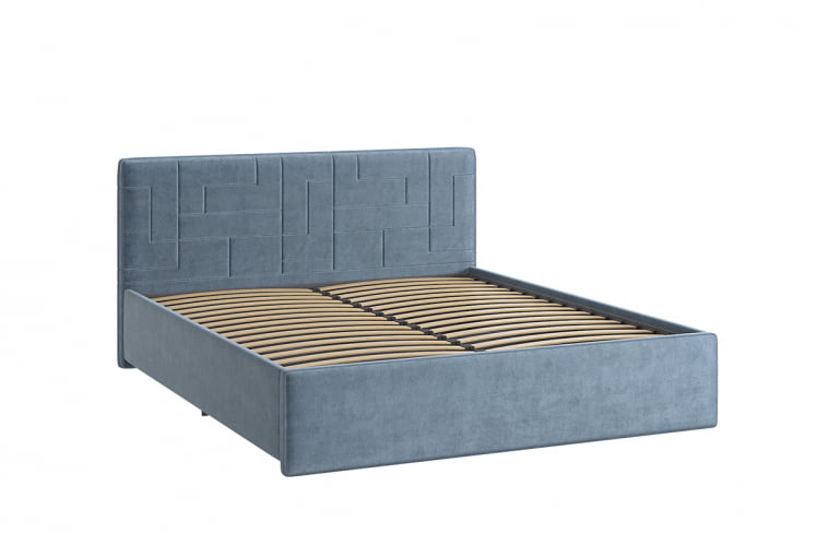 Кровать 1.6 Лора 2 с основанием ЗО.КМ1.6-09.2 изумруд (велюр) / ZO.KM1.6-09.2_1