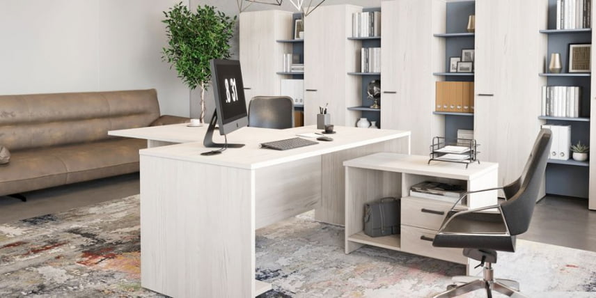 Шкаф для документов высокий ЛЕМО Л-561 Сосна Скандинавия / LEMO L-561_1