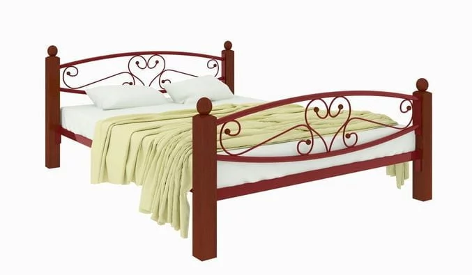 Кровать Каролина Lux plus 1800х2000 Красная_0