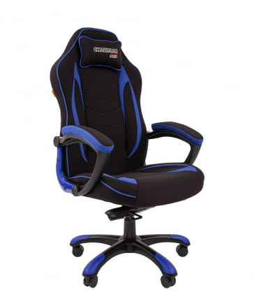 Кресло геймерское CХАИРМАН ГАМЕ 28 Синий-черный / CHAIRMAN GAME_0
