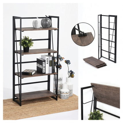 Стеллаж на металлокаркасе BRABIX LOFT SH-001 Мореный дуб_10