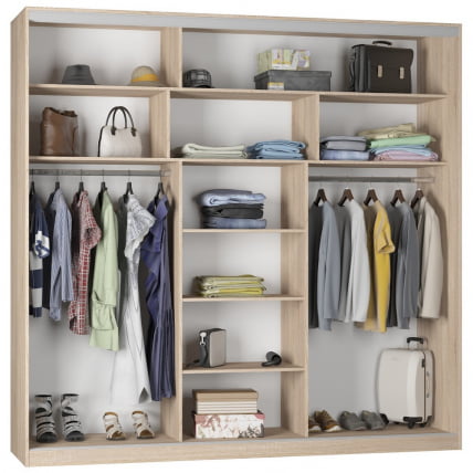 Шкаф-купе B-230х235х60-1(ЯАС-D9D9D9)_1