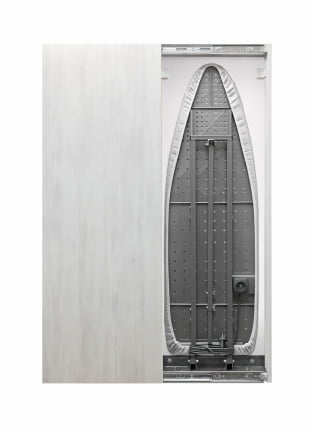 Шкаф со встроенной гладильной доской Iron Slim Eco (левый, купе) Беленый дуб_0