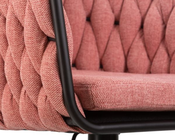 Стул барный ДОБРИН ЛЕОН (розовая ткань (ЛАР 275-10)) 2 шт / DOBRIN LEON (LAR_9