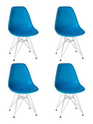 Стул обеденный ДОБРИН ДСР (ножки хром, цвет голубой (БЕ-02)) 4 шт / DOBRIN DSR (BE-02))_0