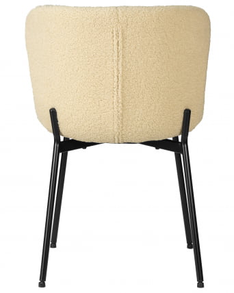 Стул обеденный DOBRIN MILO (черные ножки, кремовый букле (UF992-02))_4