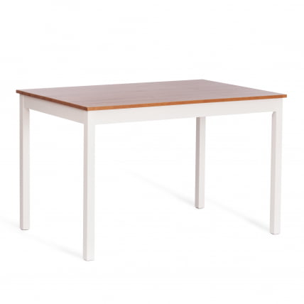 Обеденный комплект Соната (стол + 4 стула) / Sonata dining set массив сосны, стол: 120х75х73см стул :41х50х95см, антик/белый_1