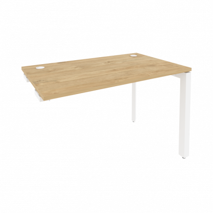 Стол-приставка на П-образном м/к к опорным элементам ONIX O.MP-SPR-2.7 Тиквуд Светлый/Белый_0