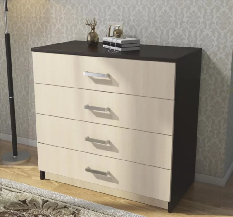 Комод КМ-021 Ясень шимо темный/Ясень шимо светлый_1