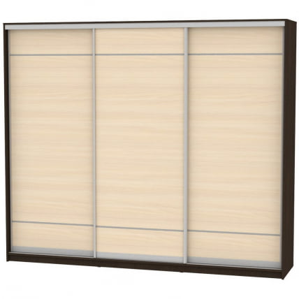 Шкаф-купе B-220х270х60-1(Венге-ДМ-D7D7D7)_0