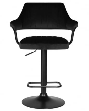 Стул барный ДОБРИН CХАРЛЙ БЛАCК (черный велюр (МДЖ9-101)) 2 шт / DOBRIN CHARLY BLACK (MJ9-101))_6