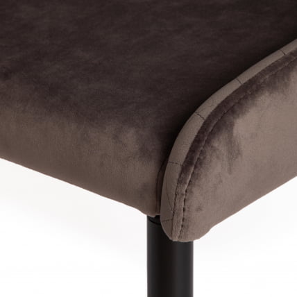 Стул MANTRA (mod. 713) ткань/металл, 49х61х82 см, высота до сидения 49 см, темно-серый barkhat 14/черный_7