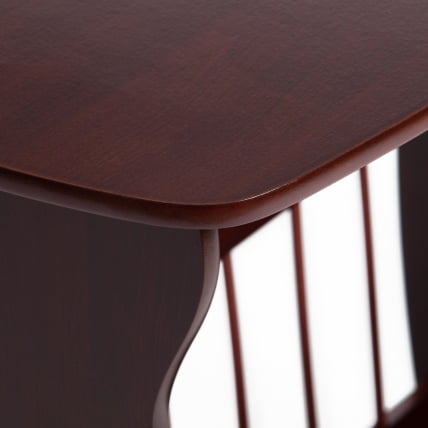Журнальный столик с газетницей SR-0939-3 дерево, 61*33*56см, Орех (Walnut)_4