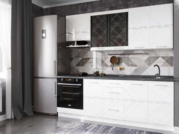 Кухонный гарнитур (ширина 220 см) Бьянка 24_0