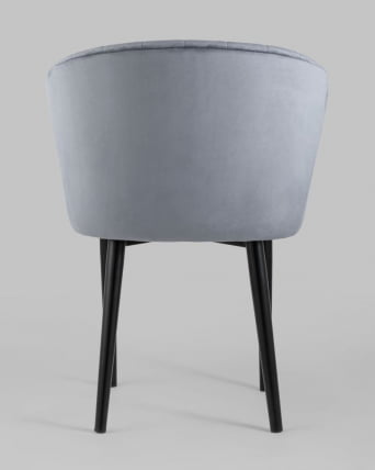 Стул с подлокотниками Нейтон велюр Серый_4