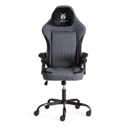 Кресло иВолф ткань, черный/серый / iWolf_16