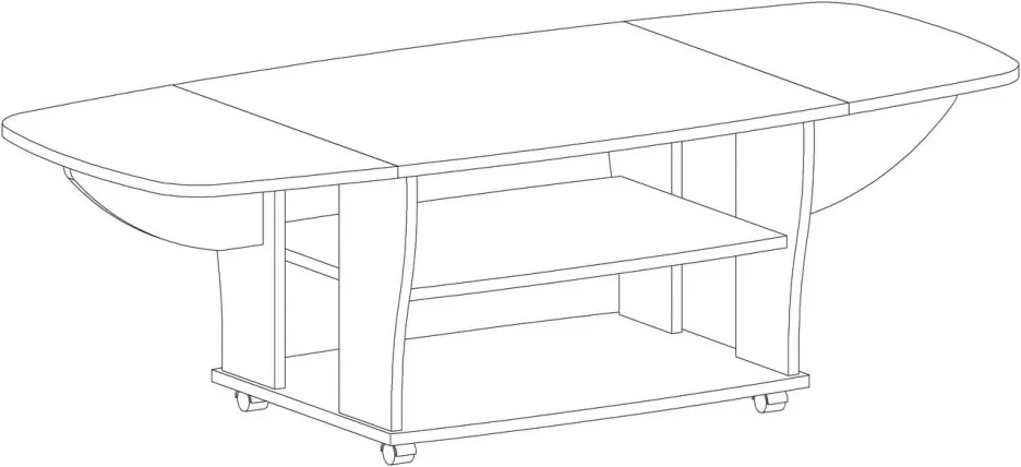 Стол журнальный 6-0212 Ясень шимо св/Ясень шимо темн_2