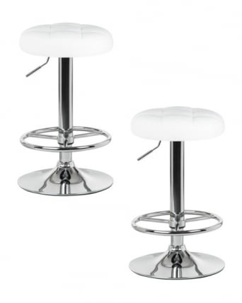 Табурет барный ДОБРИН БРУНО (белый) 2 шт / DOBRIN BRUNO_0