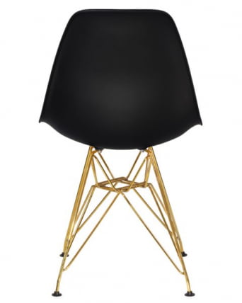 Стул обеденный ДОБРИН ДСР (ножки золотые, цвет чёрный (Б-03)) 4 шт / DOBRIN DSR (B-03))_5