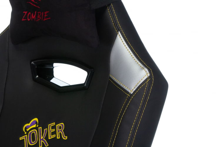 Геймерское кресло Zombie HERO JOKER Черный-фиолетовый_8